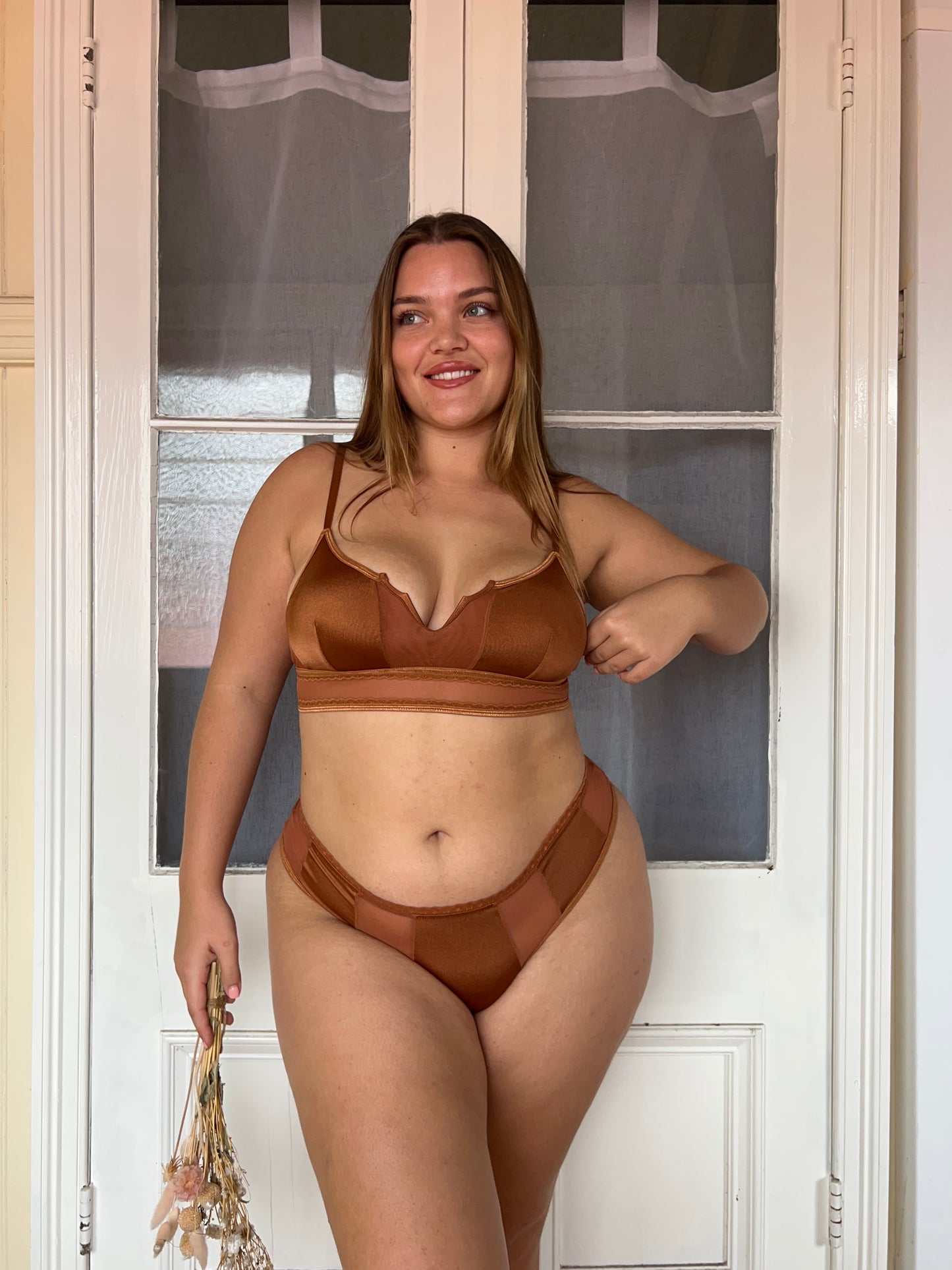 The Sneha - Brown Milliskin Bralette