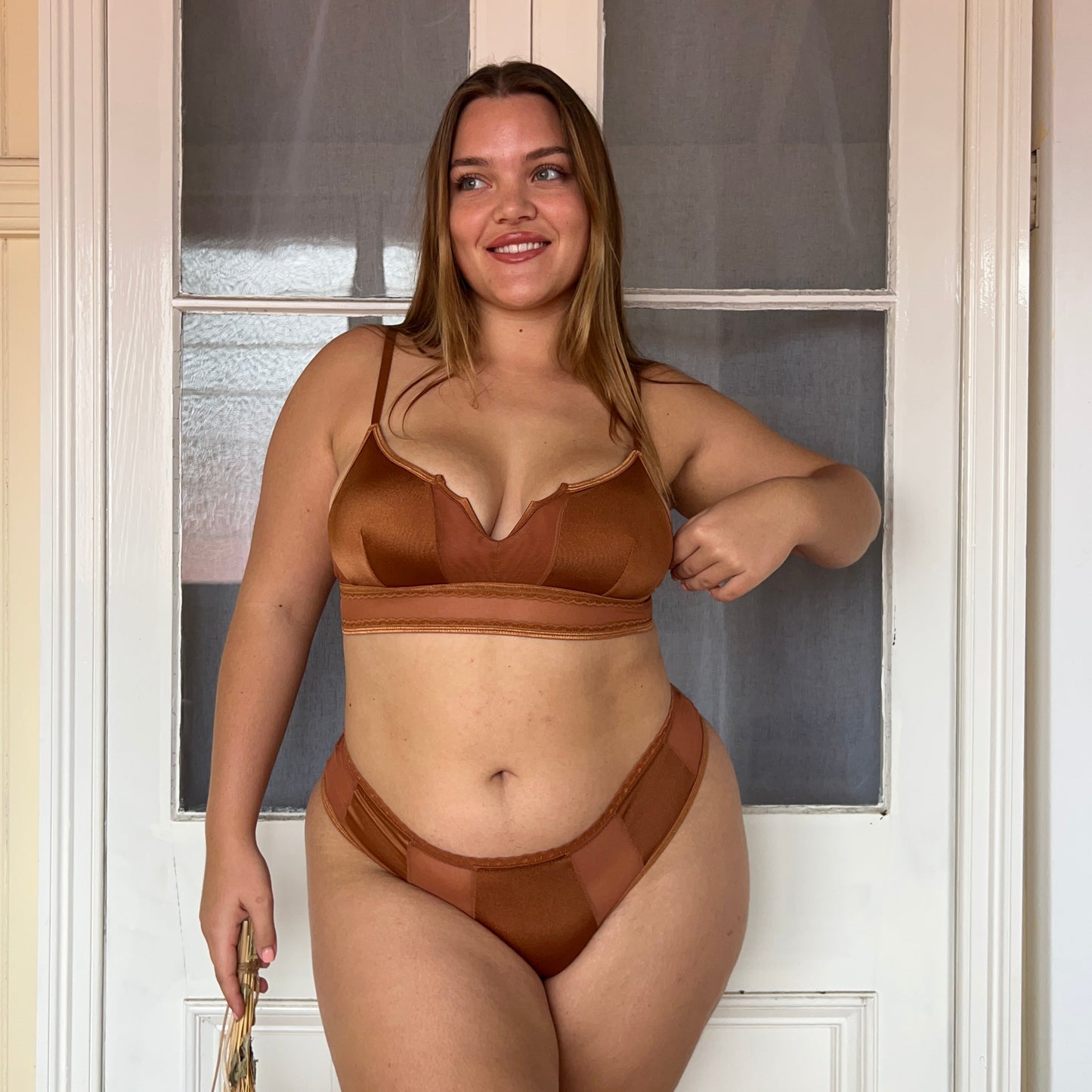 The Sneha - Brown Milliskin Bralette