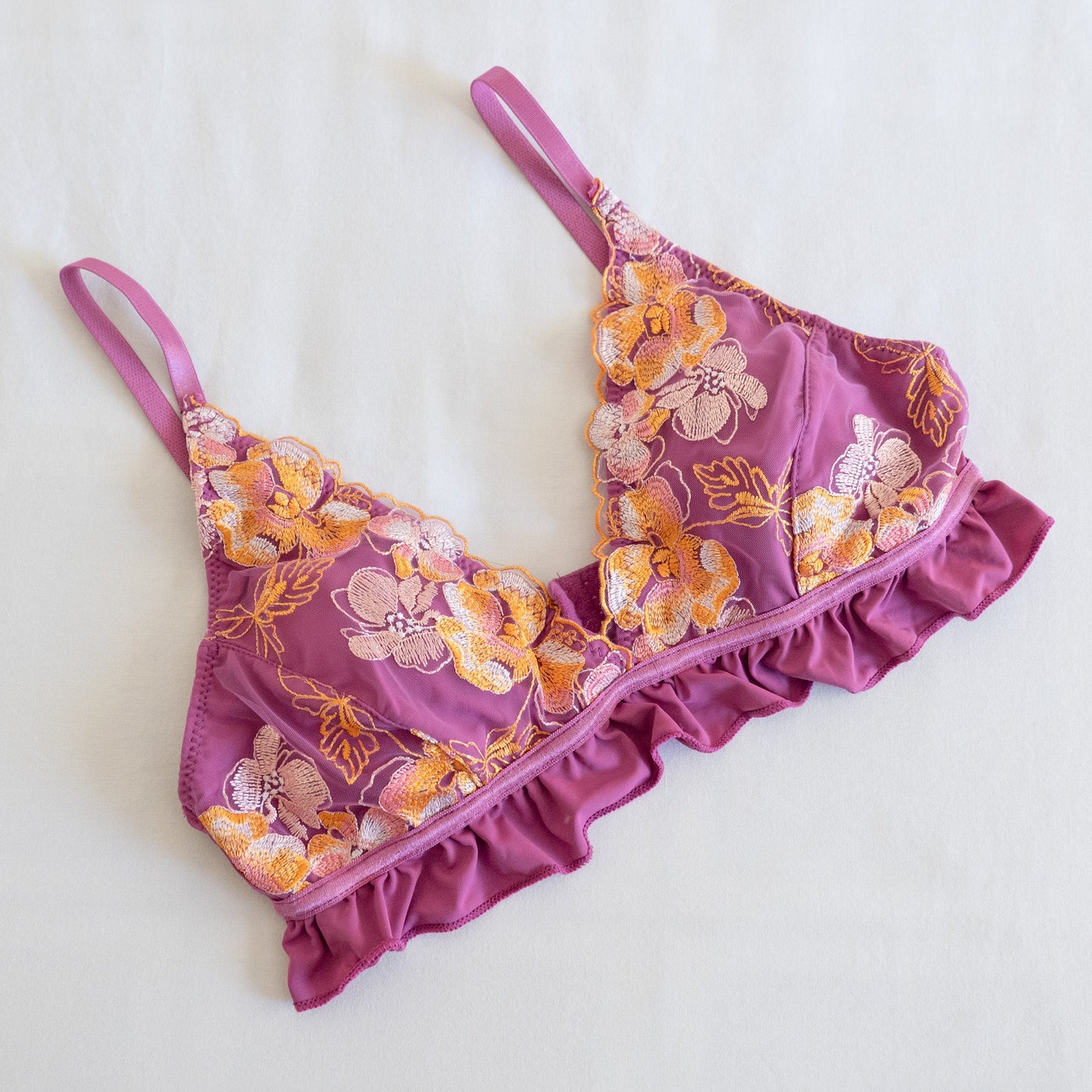 The Pink Peony Bra