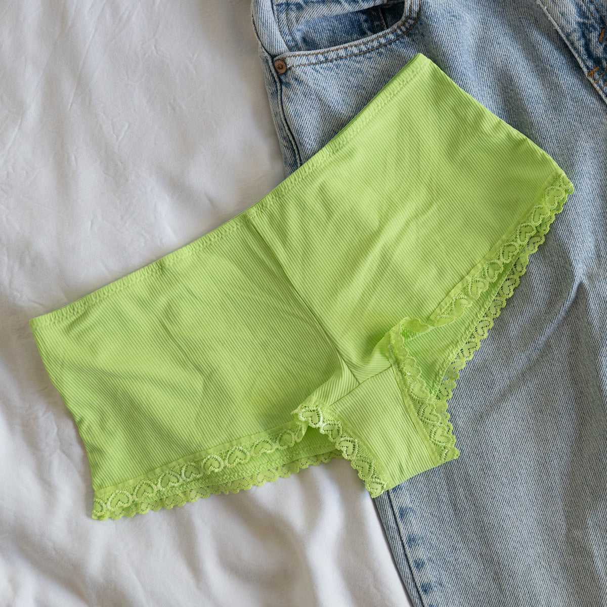 The Kya - Green Striped Brief