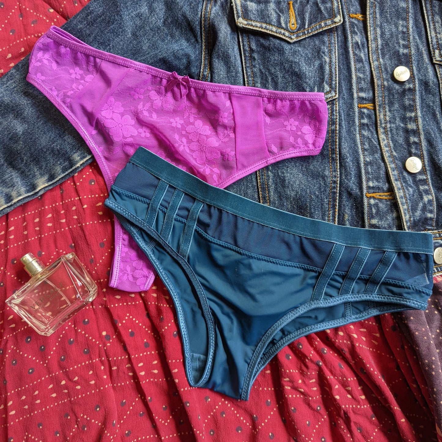 The Jessica - Velvet Mesh Brief