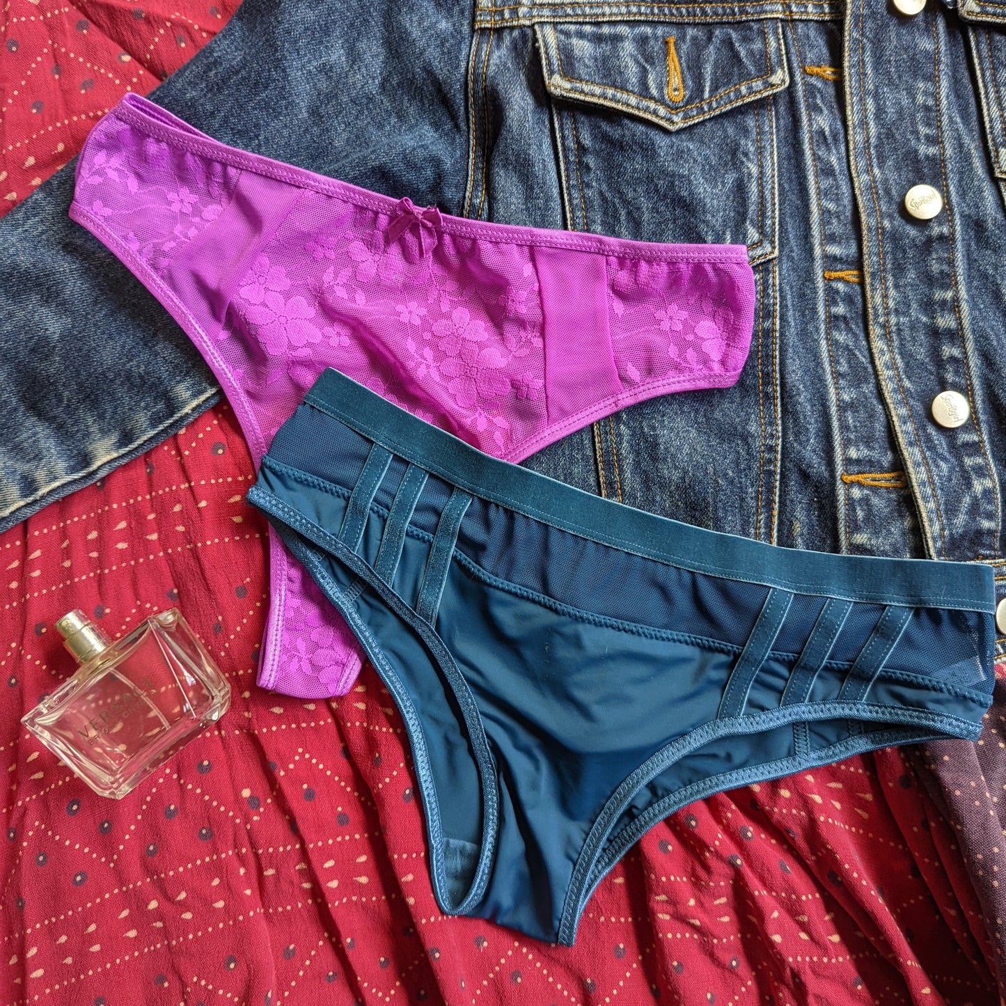 The Persephone - Floral Lace Thong