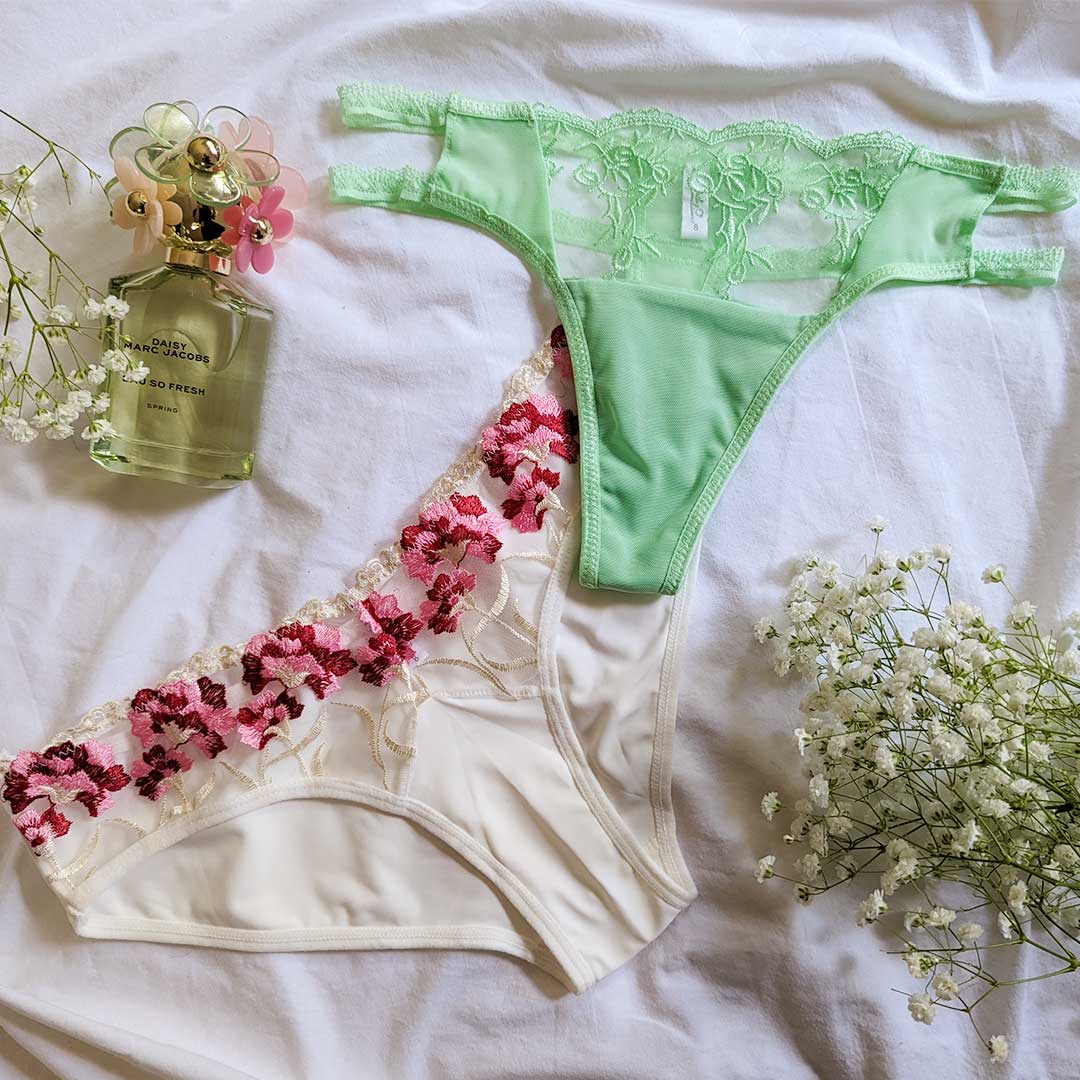 The Audrey - Mesh Mint Thong