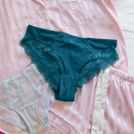 The Imogen - Green Mesh Brief