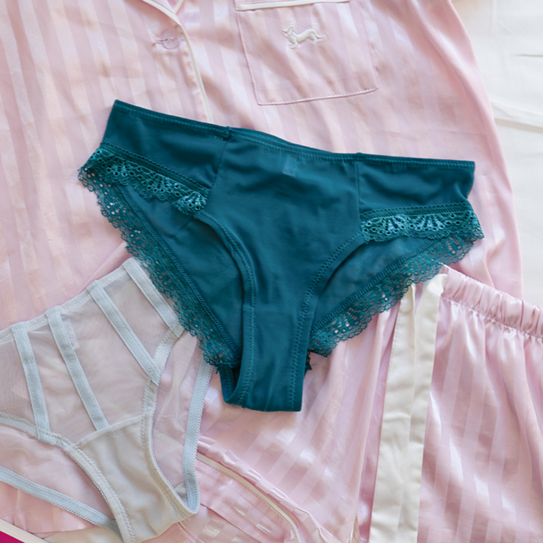 The Imogen - Green Mesh Brief