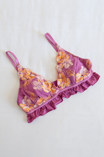 The Pink Peony Bra