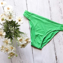 Load image into Gallery viewer, The Zahra - Green Lace Detail Cheeky Brief
