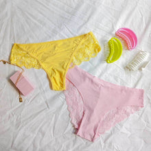 Load image into Gallery viewer, The Xanthe - Pink Lace Brief
