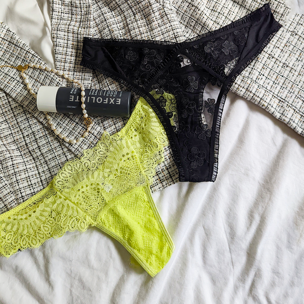 The Sophie - Yellow Lace Thong