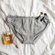 Load image into Gallery viewer, The Ivonne - Grey Heart Cotton Brief
