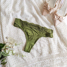 Load image into Gallery viewer, The Nefertiti - Khaki Green Thong
