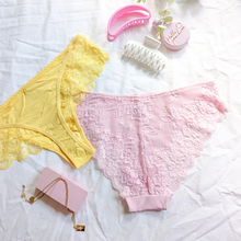 Load image into Gallery viewer, The Xanthe - Pink Lace Brief
