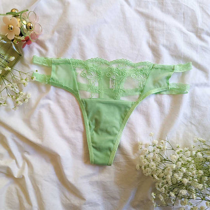 The Audrey - Mesh Mint Thong