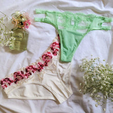 Load image into Gallery viewer, The Audrey - Mesh Mint Thong
