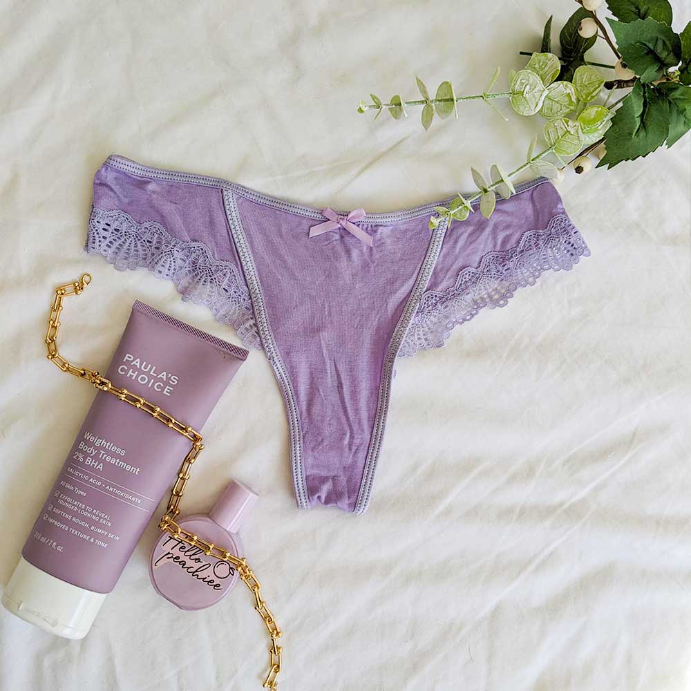The Robin - Lilac Cotton Thong